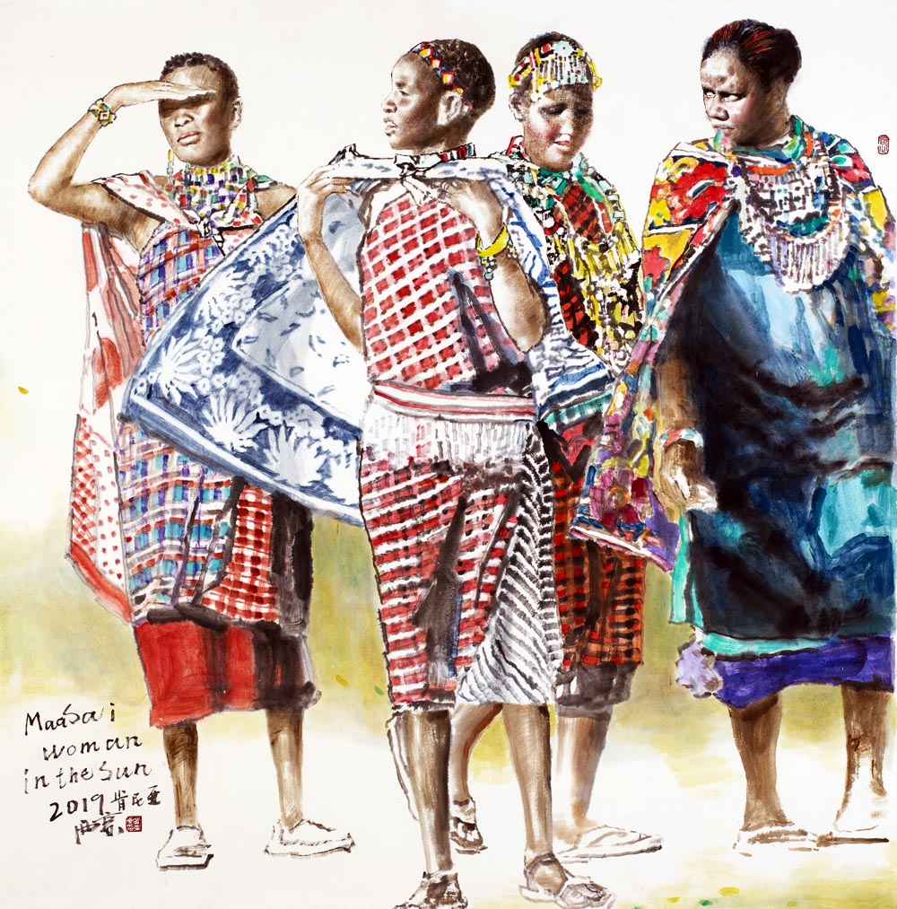 马赛妇女  143X142cm   2019.jpg