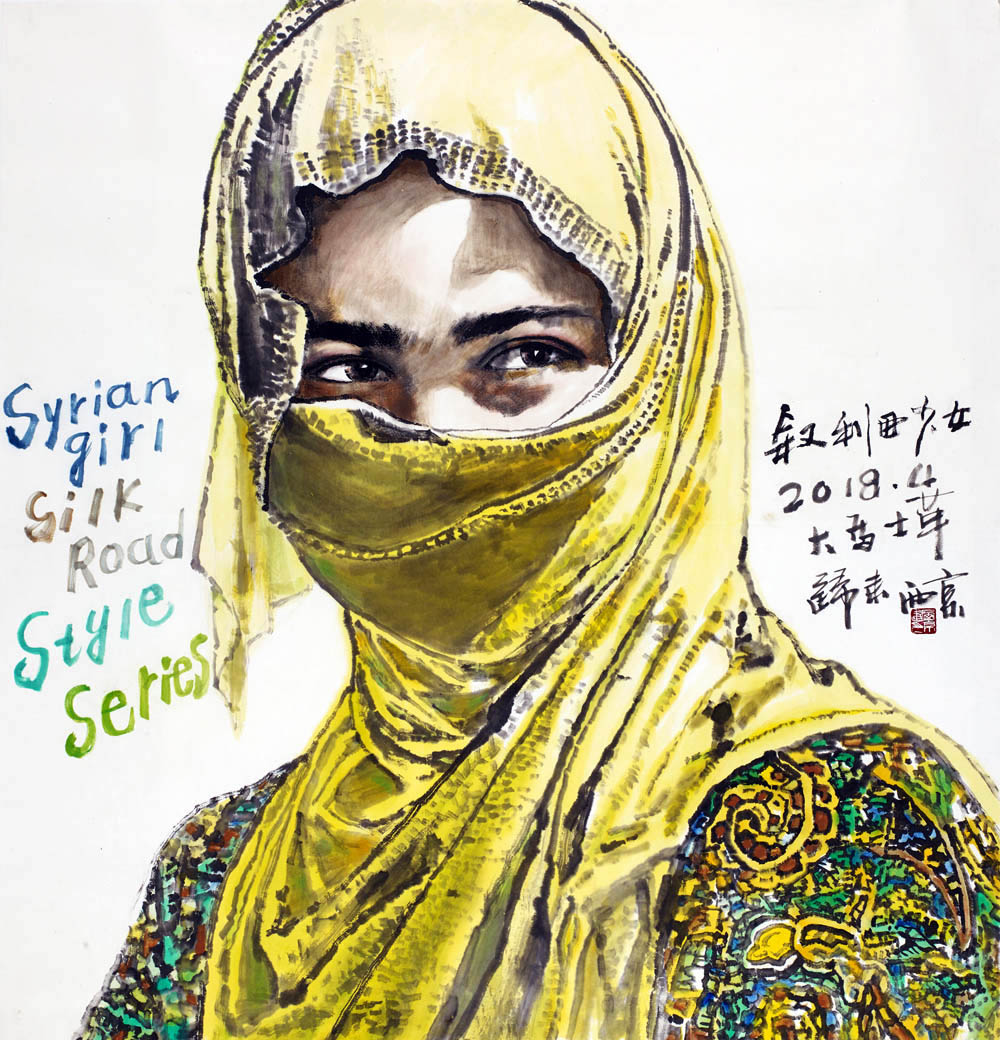 叙利亚少女   143X138cm   2018.jpg